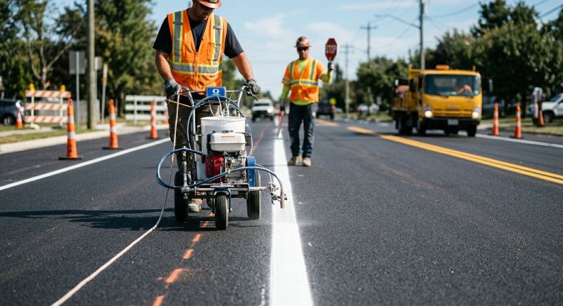 Asphalt Marking in Roswell, GA