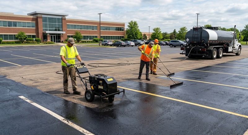 Asphalt Parking Lot Sealing in Denver, CO