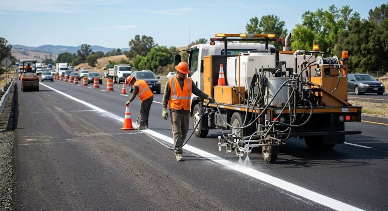 Asphalt Striping in Suwanee, GA