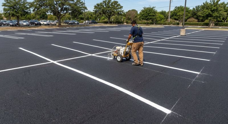 Parking Garage Striping in Lawrenceville, GA