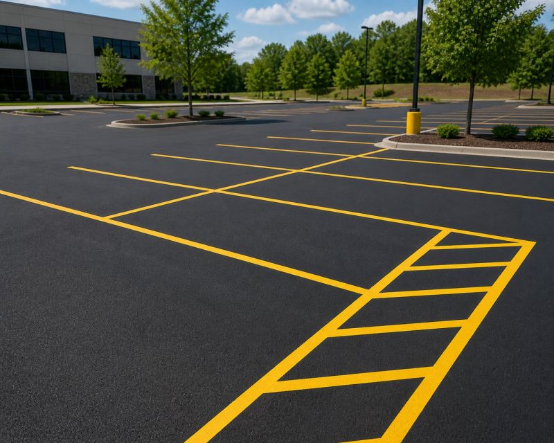 Parking Lot Painting in Alpharetta, GA