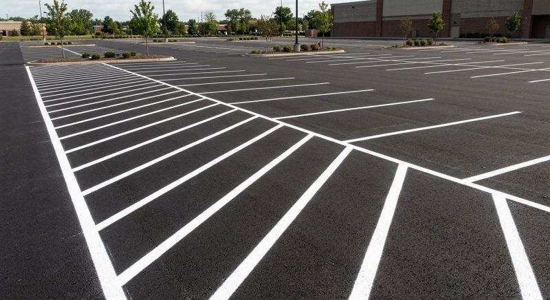 Parking Lot Painting in Roswell, GA