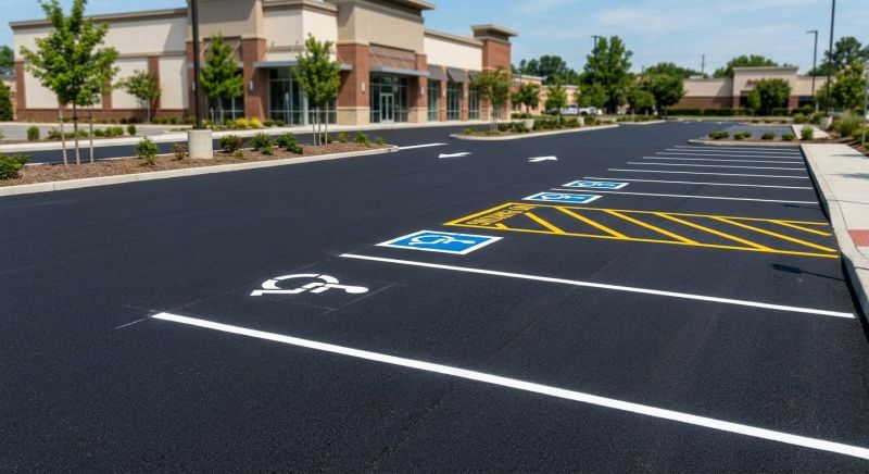 Parking Space Marking in Lawrenceville, GA