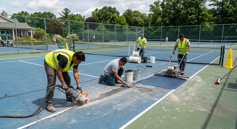 Tennis Court Repair Service in Grand Rapids, MI